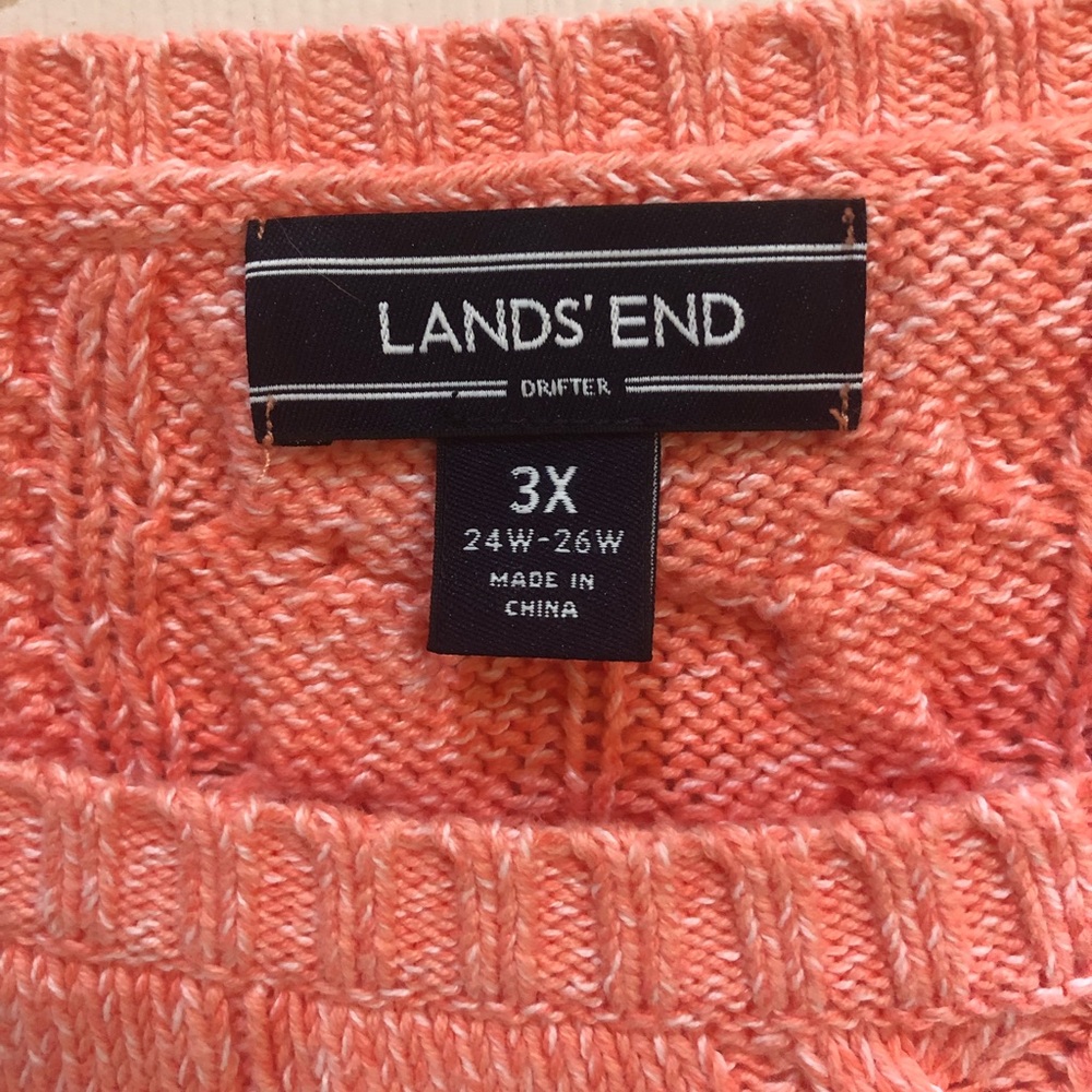 LANDS END PULLOVER RIBBED KNIT SWEATER - Picture 5 of 7